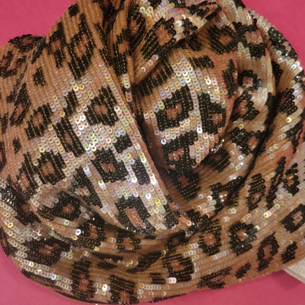 Vintage Sequin Scarf - Picture 3 of 5
